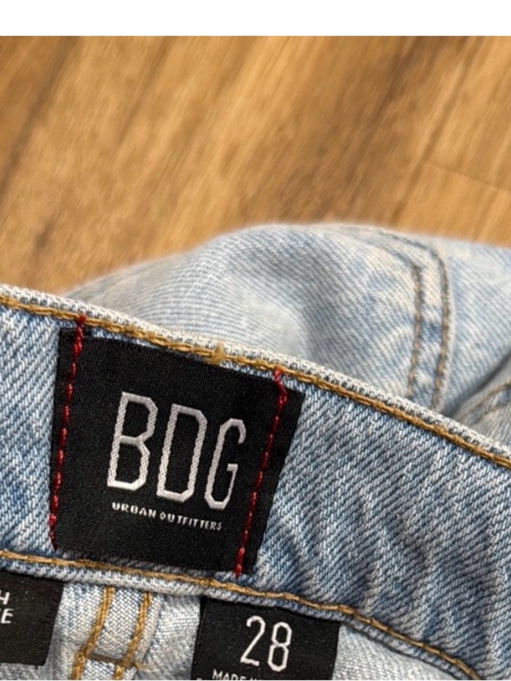 BDG Urban Outfitters Light Wash High & Wide Denim Crop Jeans - Picture 5 of 5